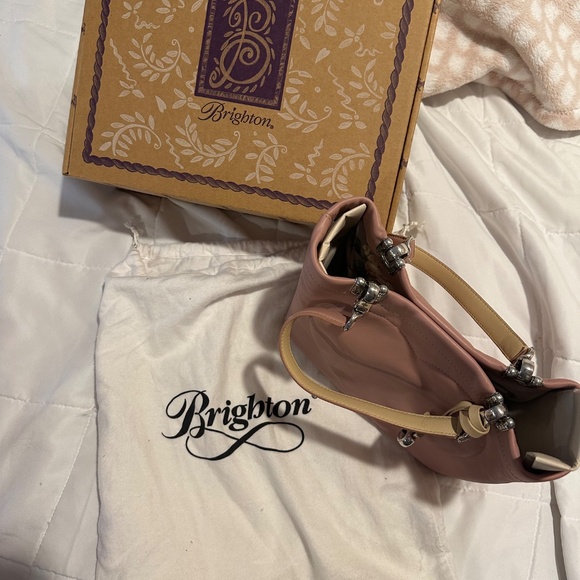 Brighton Pink Leather Handbag - Picture 7 of 7